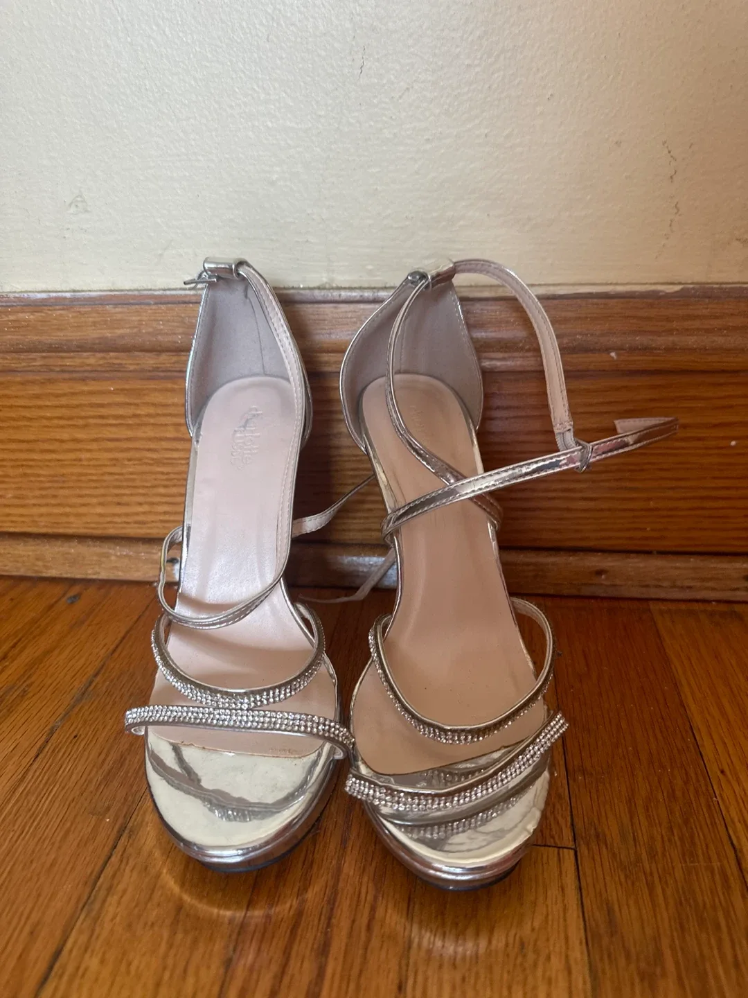 Wild Fable Silver Heels, Size 8