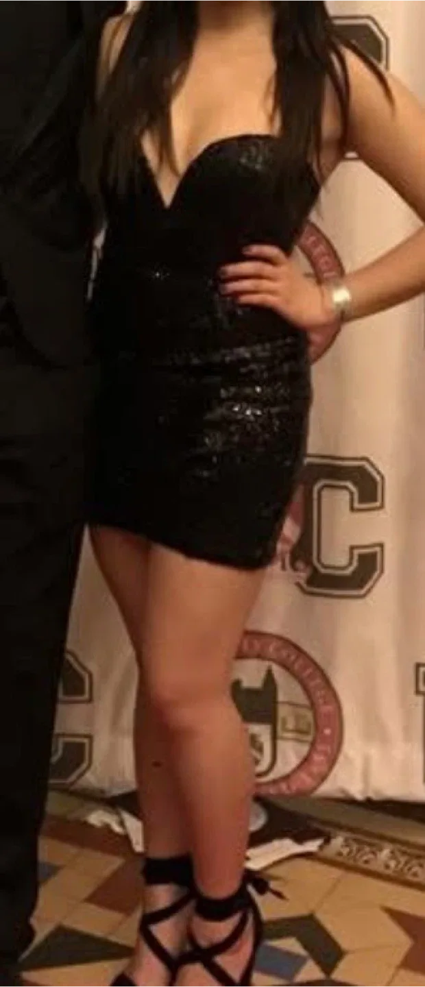 Tobi Black Sequin Dress - Size XS image indicator(4)