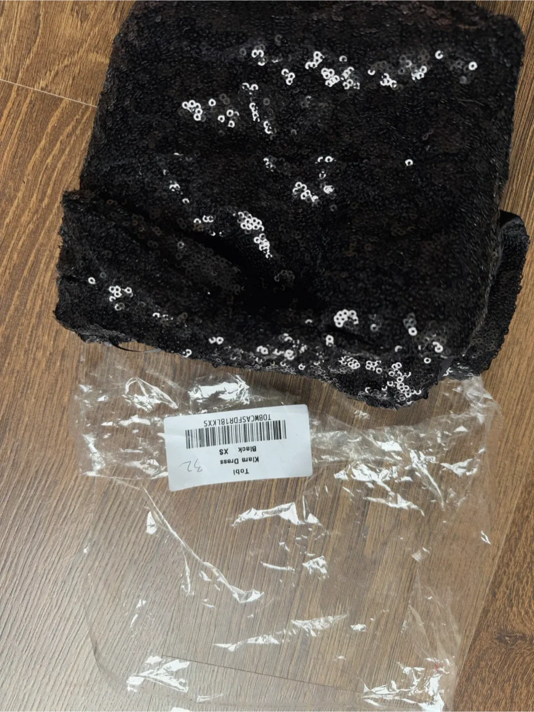 Tobi Black Sequin Dress - Size XS image indicator(3)