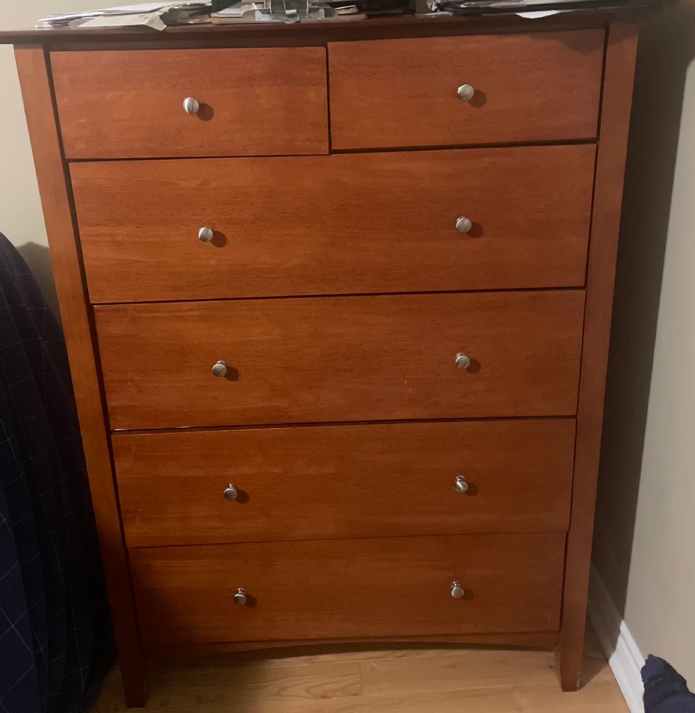 Wooden 6-Drawer Dresser