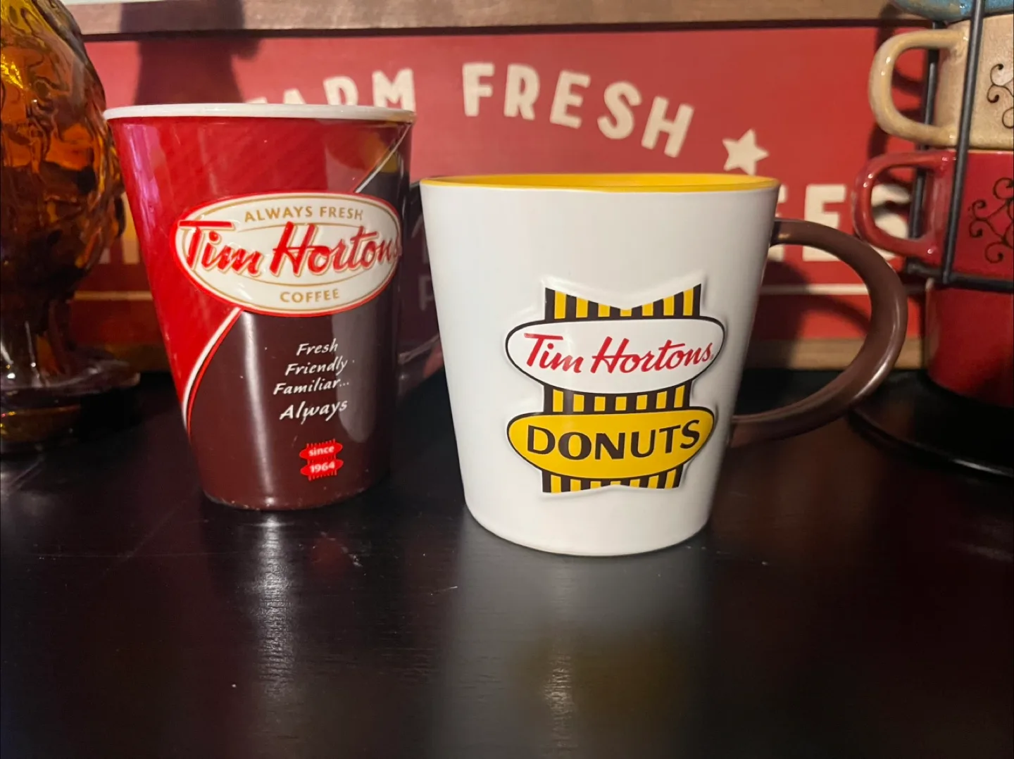 Tim Hortons Coffee cup just the red and brown