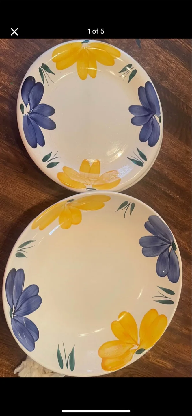 Floral Decorative Plates - Set