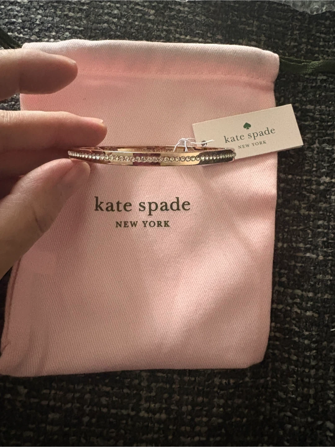 Kate Spade Hinged Pave Bangle - NEW