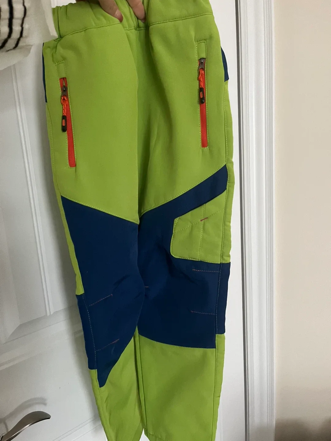 Kids' Green & Blue Snow Pants