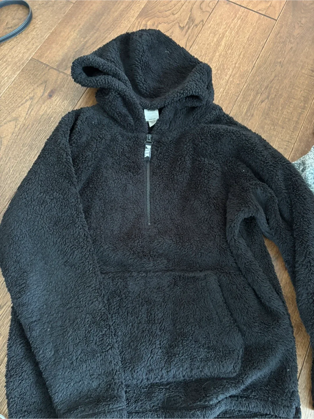 VS Pink Fuzzy Half Zip