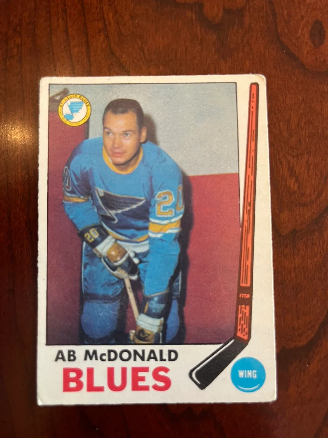1969-70 O-Pee-Chee #18 Ab McDonald - St. Louis Blues