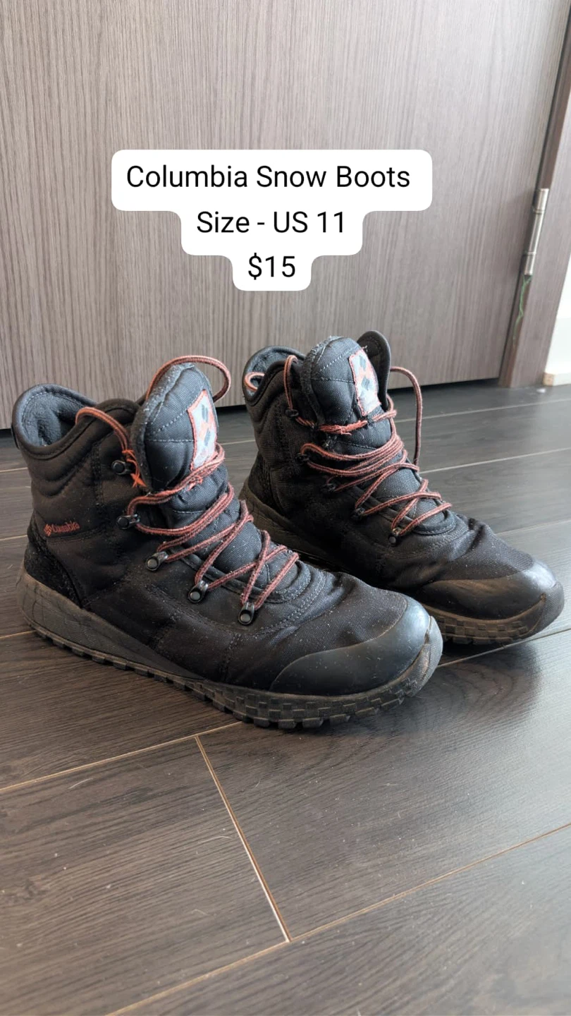 Columbia Boots (US 11) & Under Armour Shoes (US 11.5)