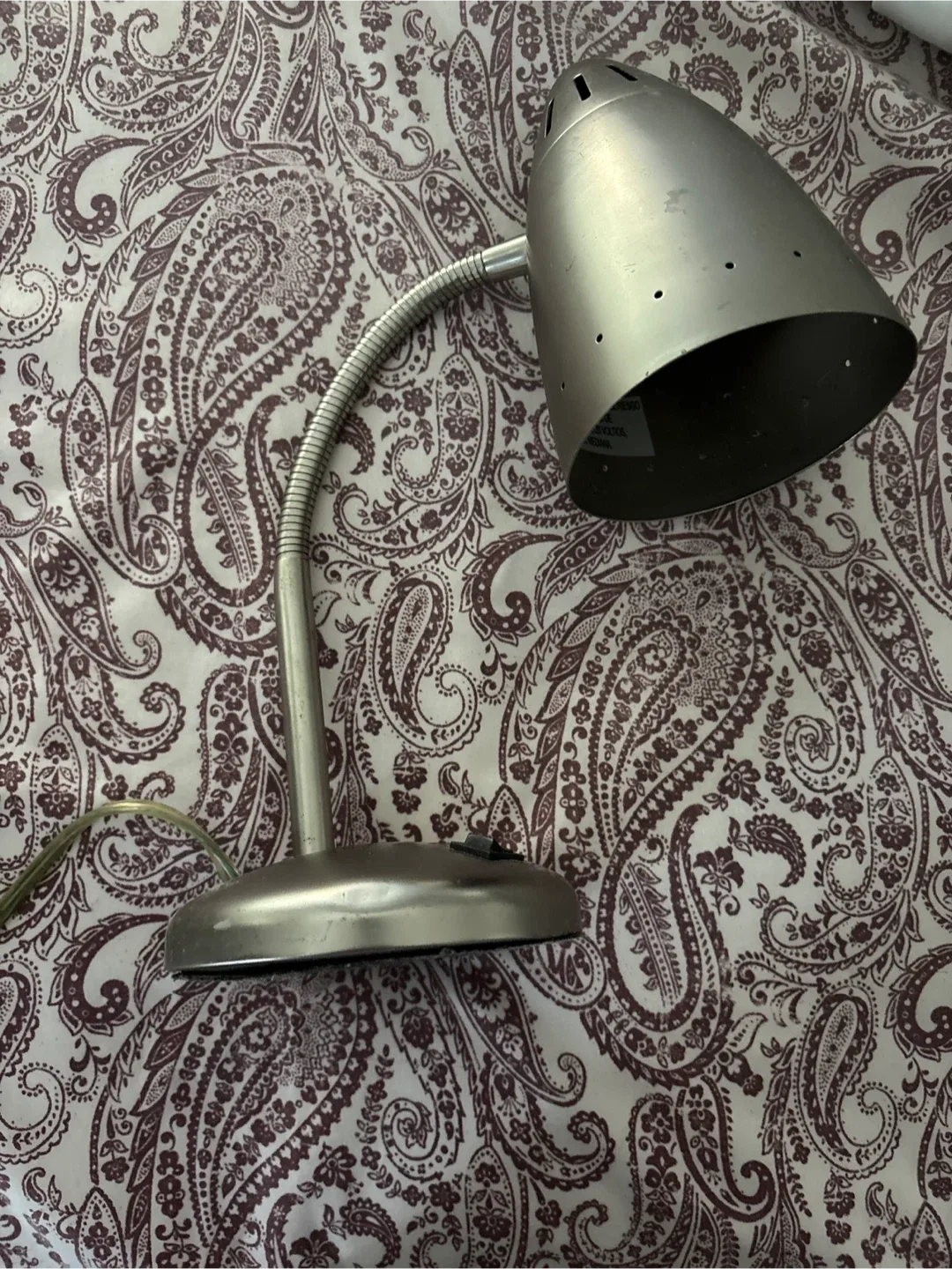 Silver Desk Lamp