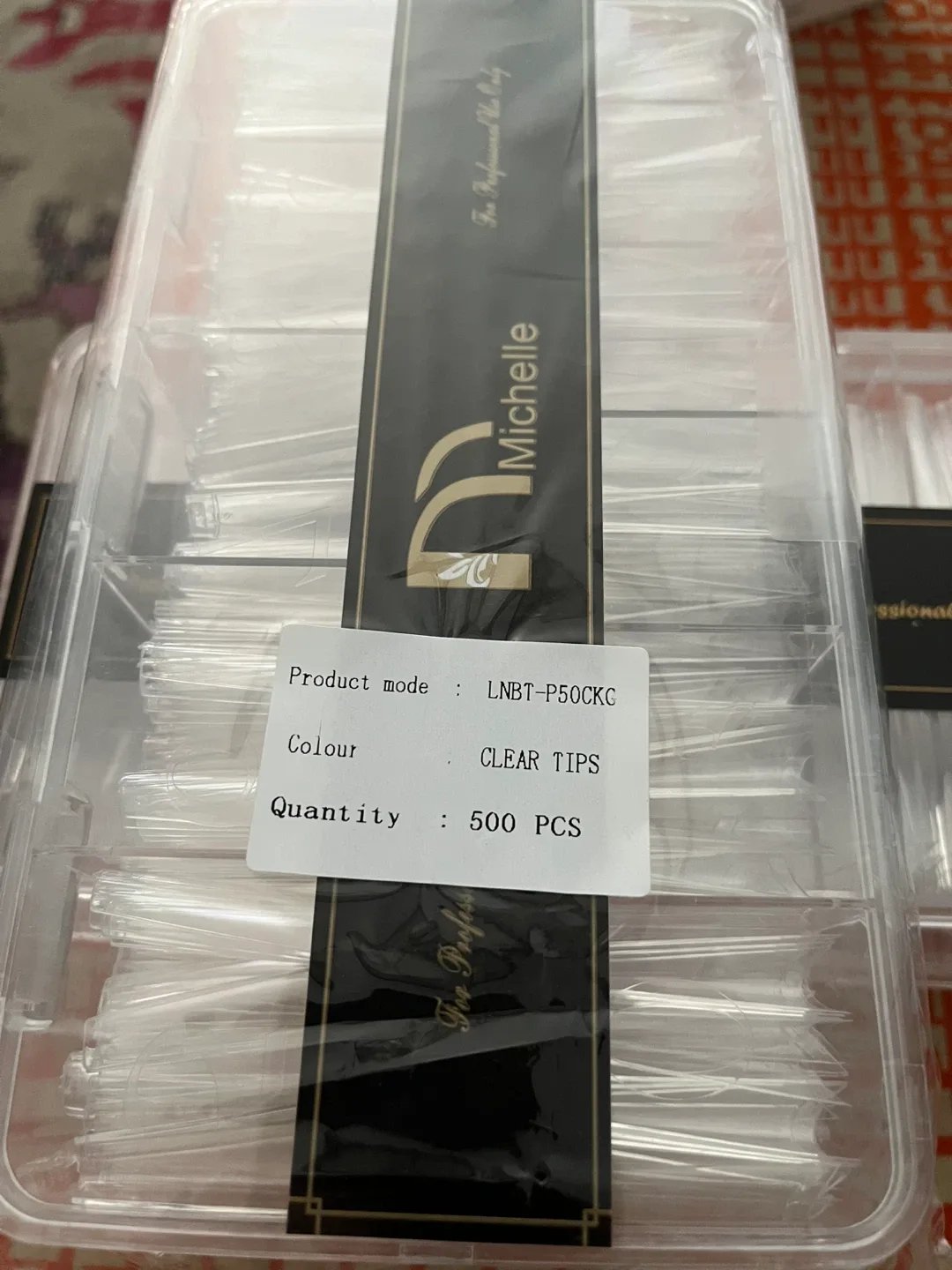 Michelle Clear Nail Tips - 500 Pcs image indicator(3)