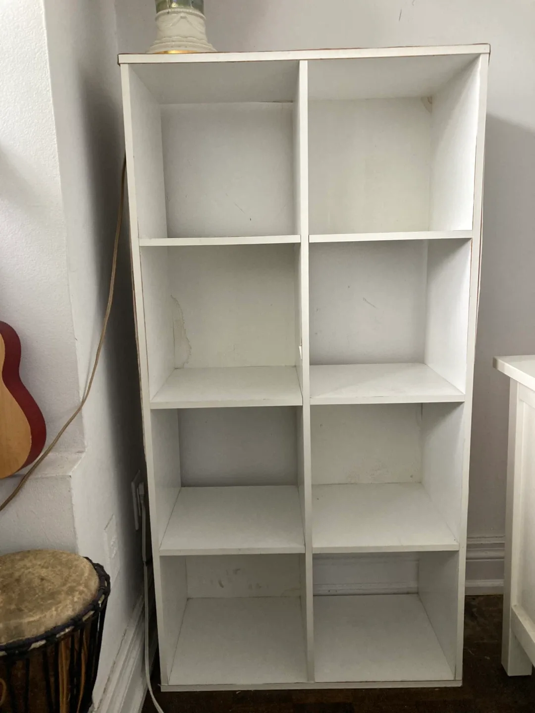 White 8-Cube Storage Shelf Unit image indicator(2)