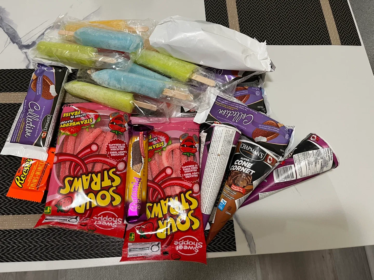 FREE UNOPENED CANDIES AND ICECREAM