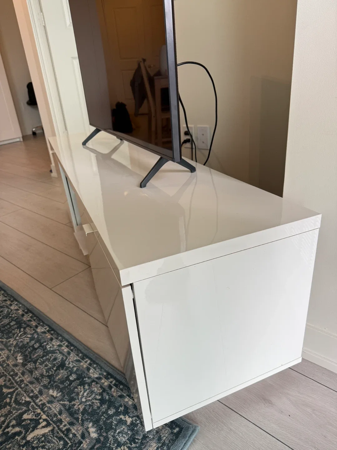 White TV Stand (ikea byes) image indicator(4)