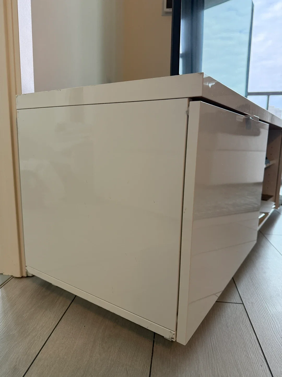 White TV Stand (ikea byes) image indicator(3)