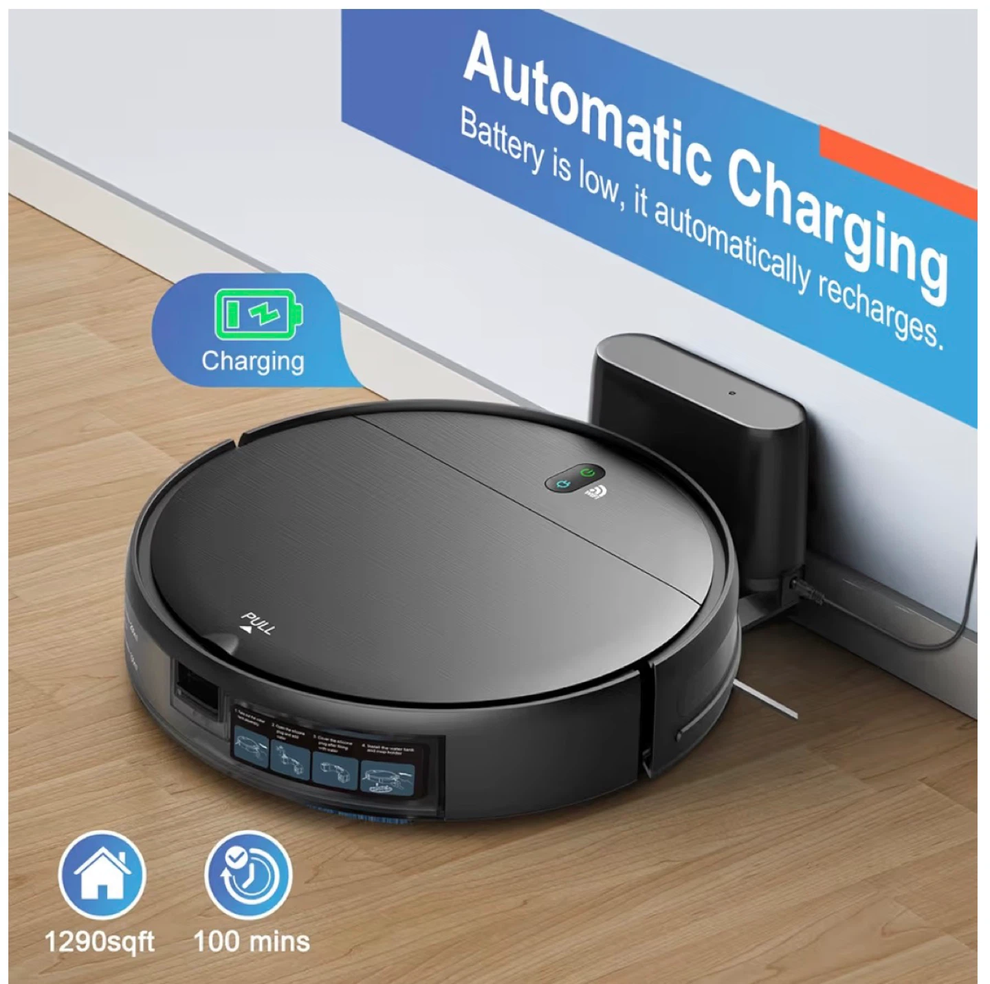 BR151 Robot Vacuum - Black