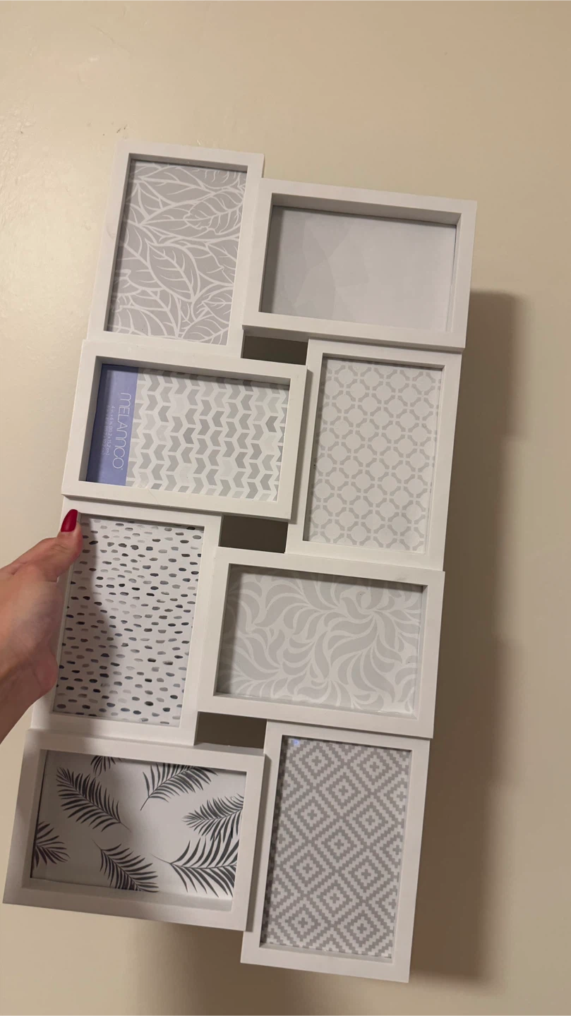 White Collage Picture Frame