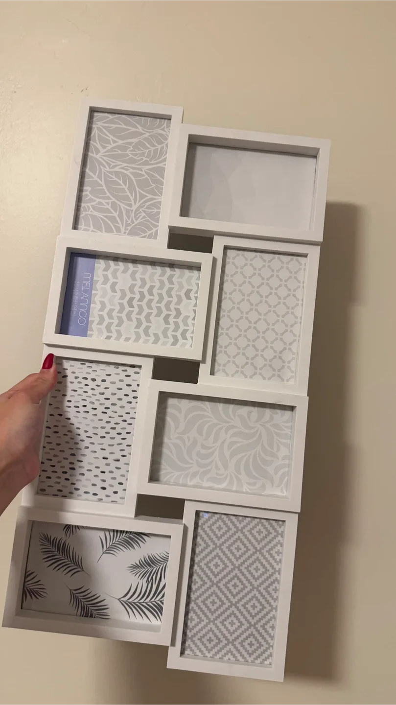 White Collage Picture Frame