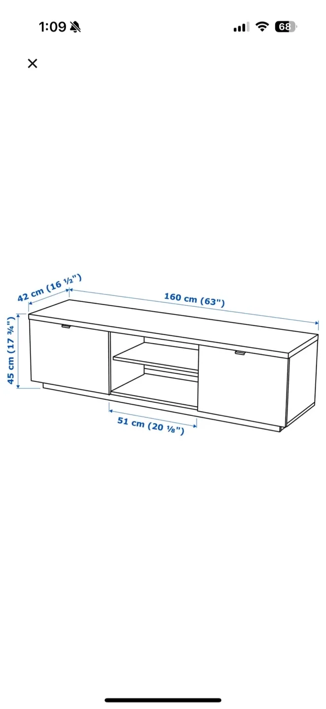 White TV Stand (ikea byes) image indicator(6)