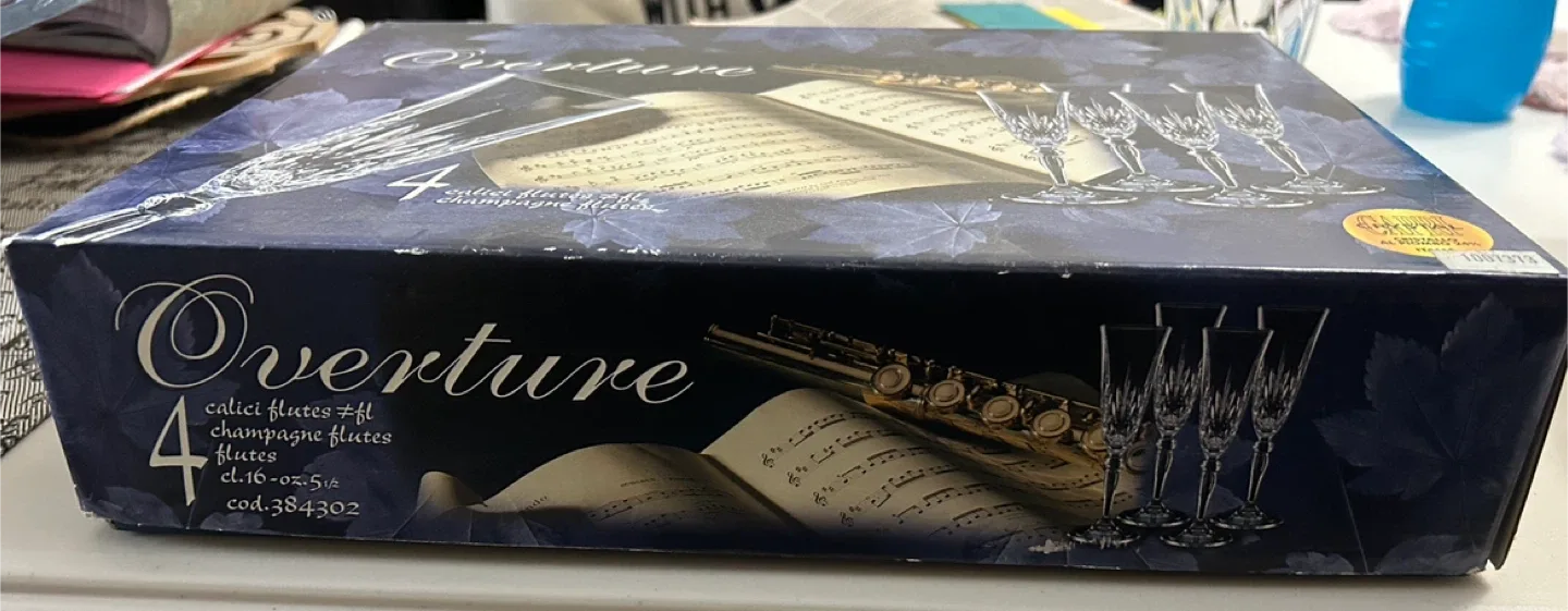 Moving Sale- Overture Crystal Wine Glasses (Set of 4) image indicator(2)