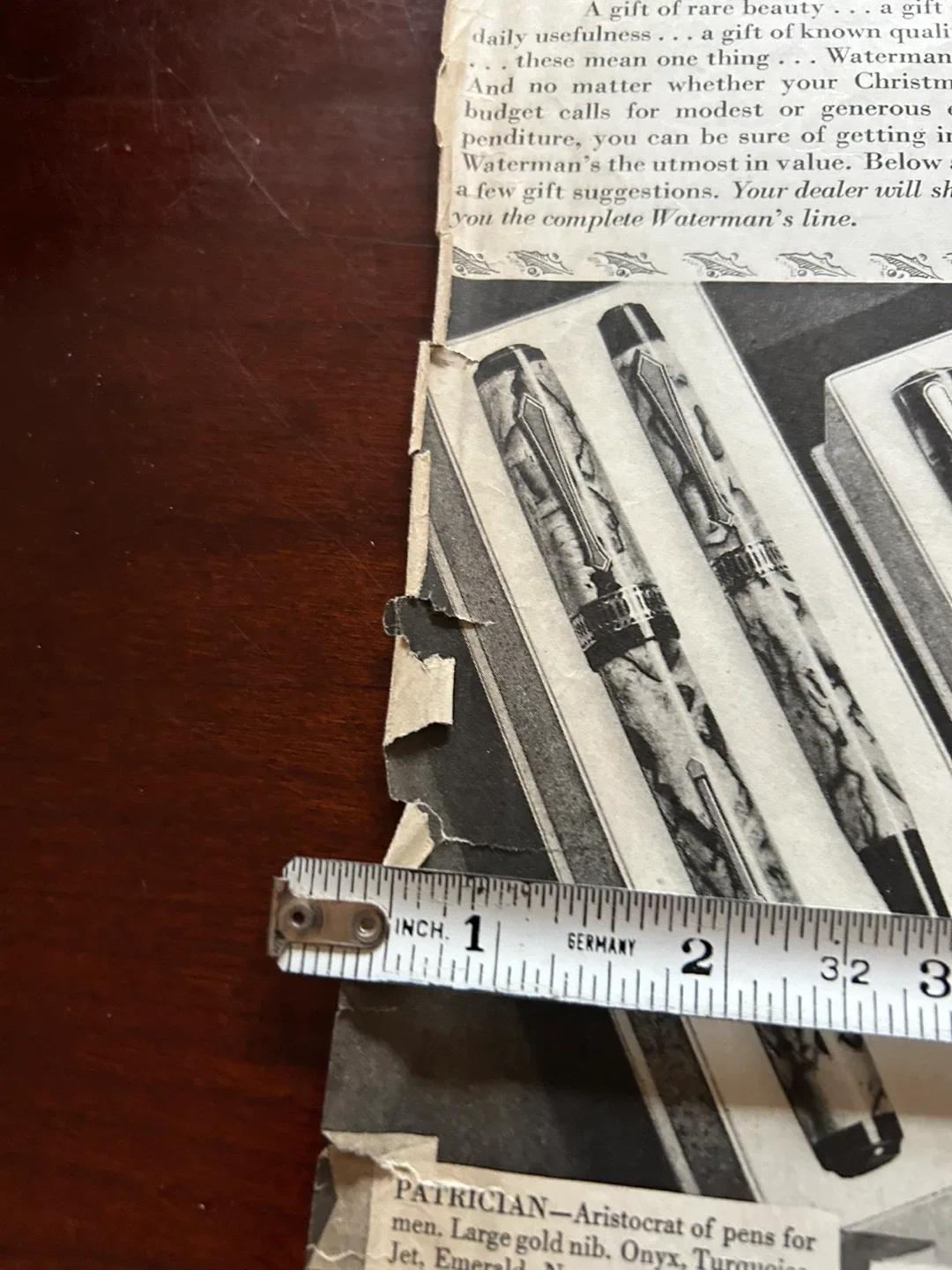 Waterman's pen fountain vintage antique ad 1920s 1930s art image indicator(6)