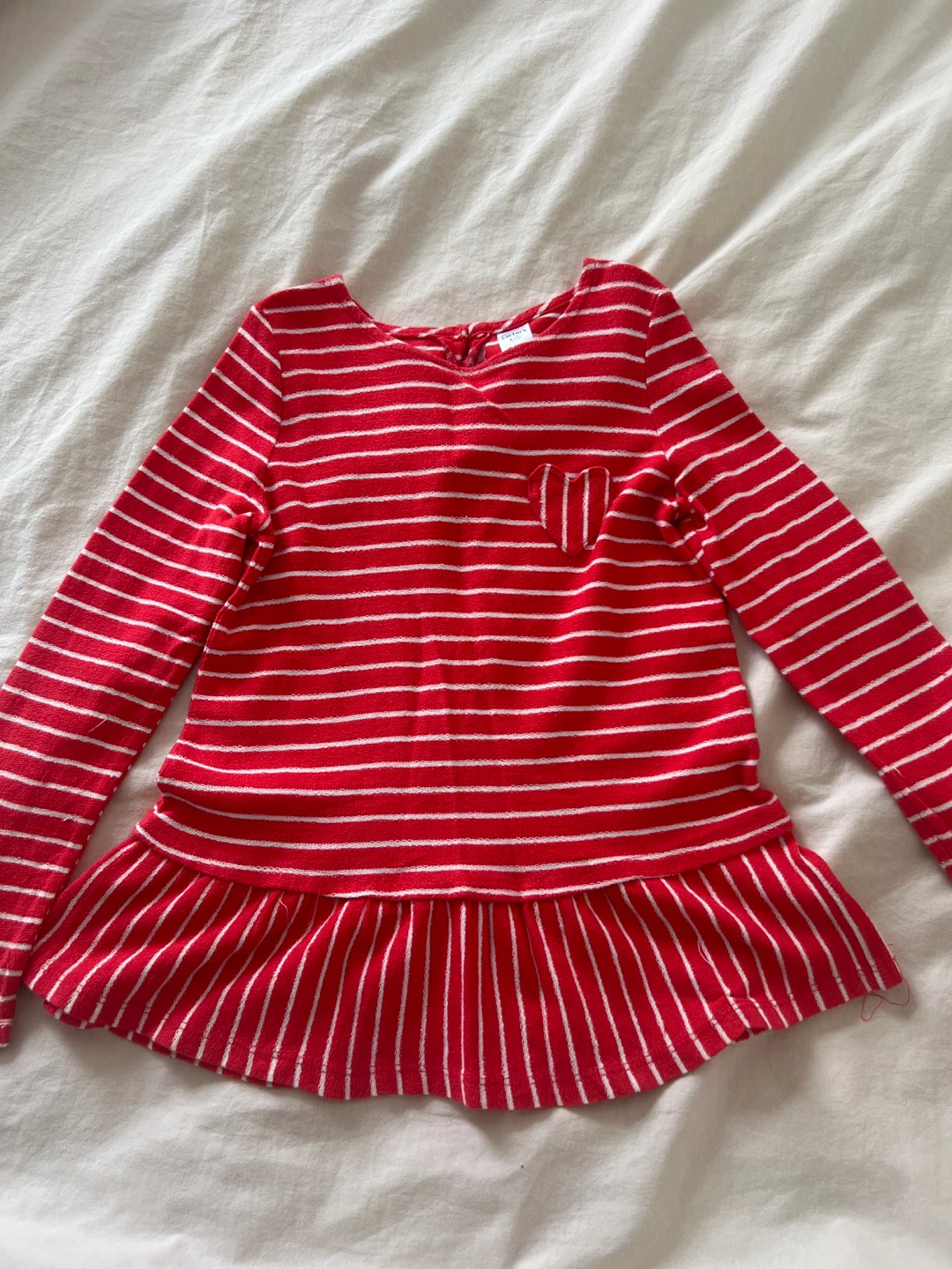 Carter's Red Striped Top - Size 8 - photo 3