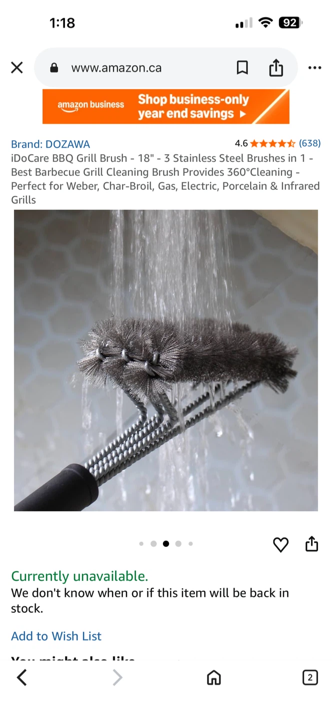 BBQ Grill Brush - 18 inch - photo 2