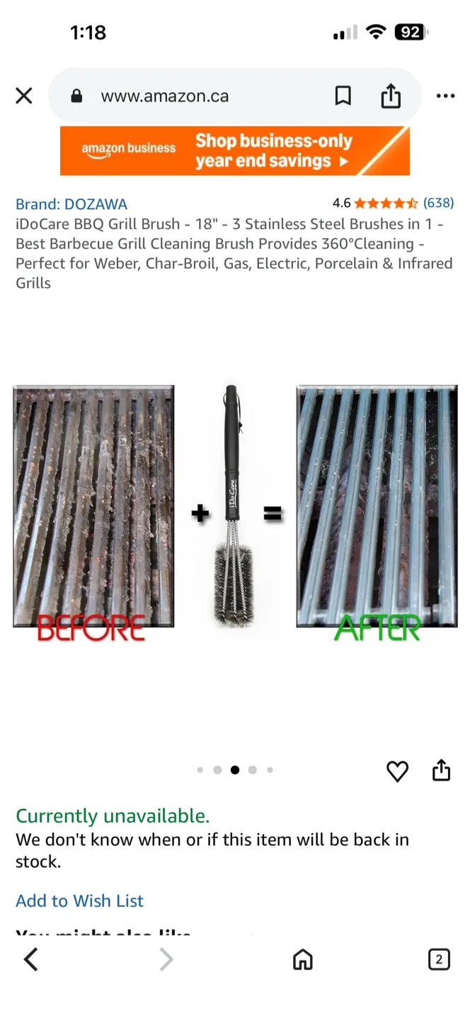 BBQ Grill Brush - 18 inch image indicator(5)