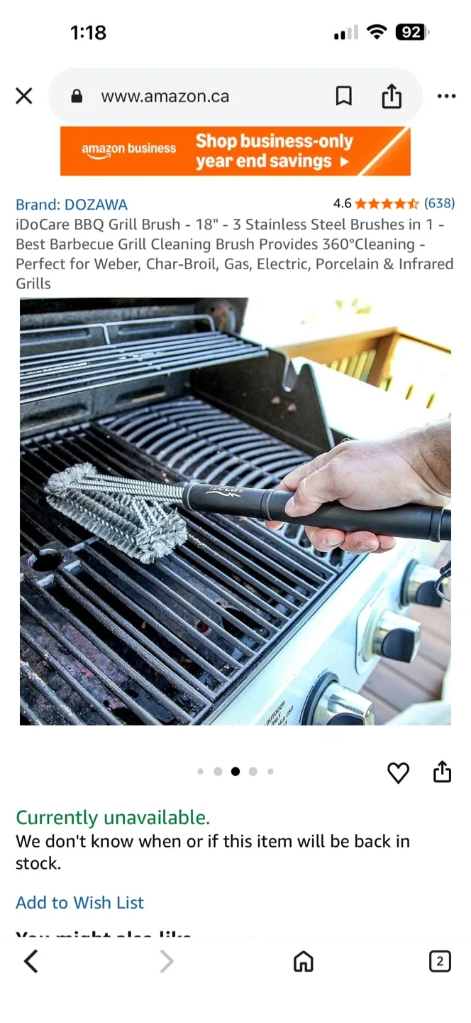 BBQ Grill Brush - 18 inch image indicator(6)