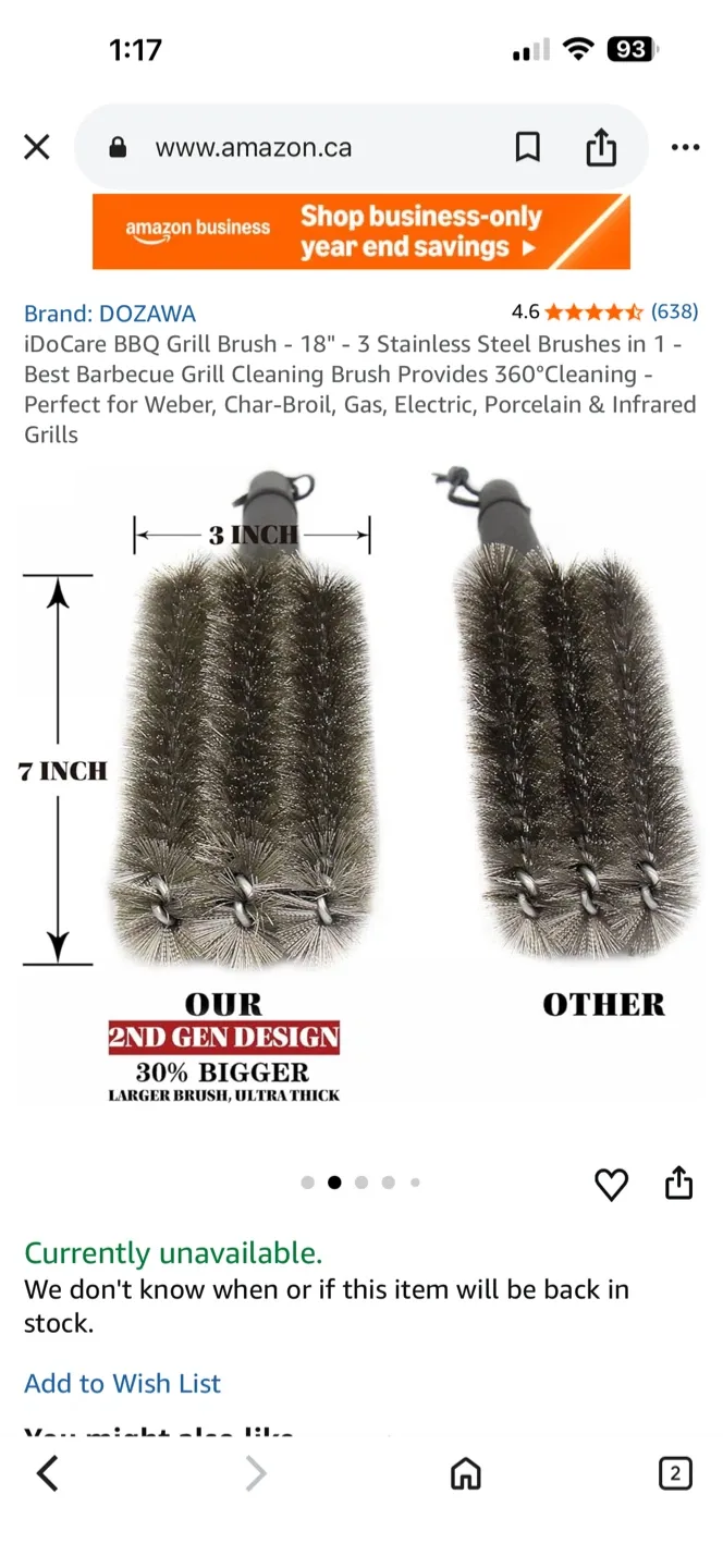 BBQ Grill Brush - 18 inch image indicator(4)