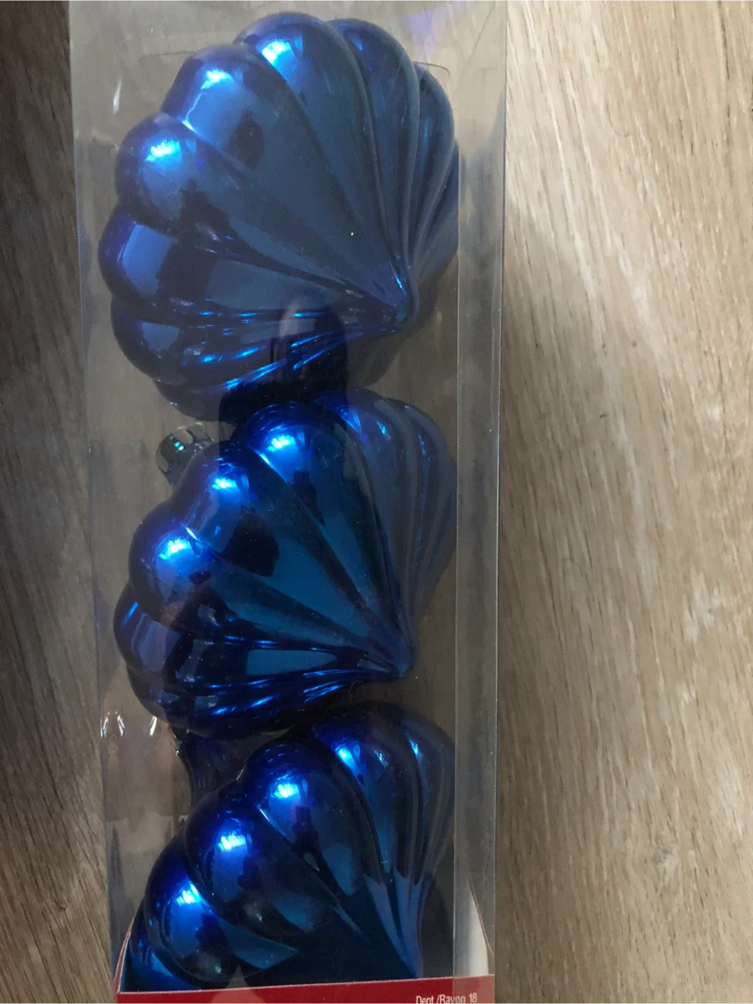 Holiday Time Blue Christmas Ornaments, New image indicator(3)