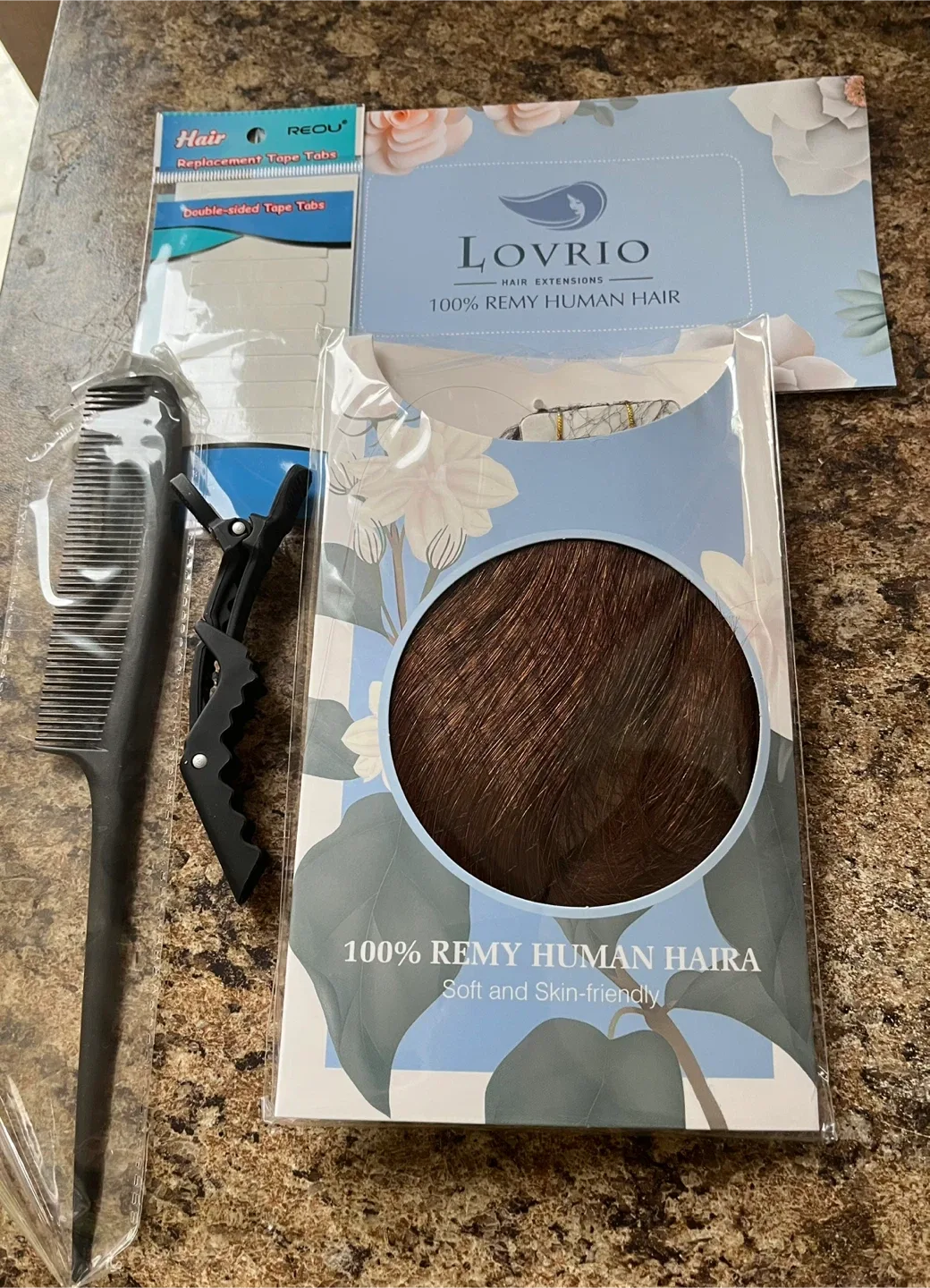Lovrio Tape Hair Extensions 4# 14" image indicator(3)