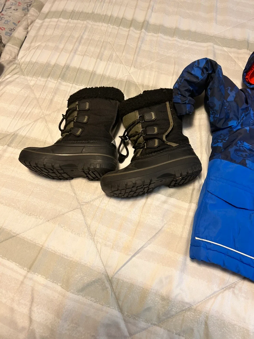 Kids' Winter Boots & Snowsuit Set