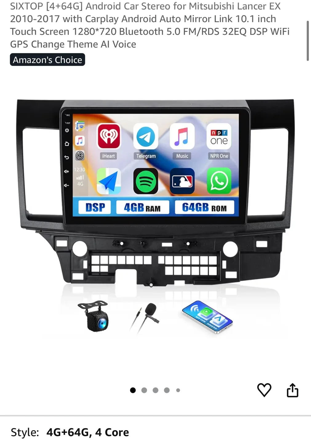 Sixtop Android Car Stereo for Mitsubishi Lancer EX