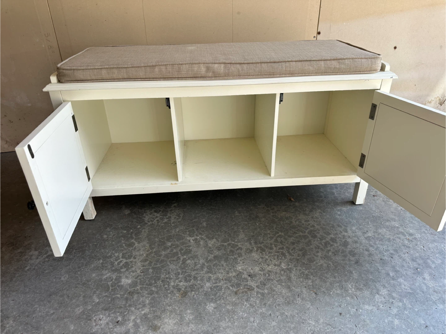 Entryway Storage Bench with Cushion - photo 2