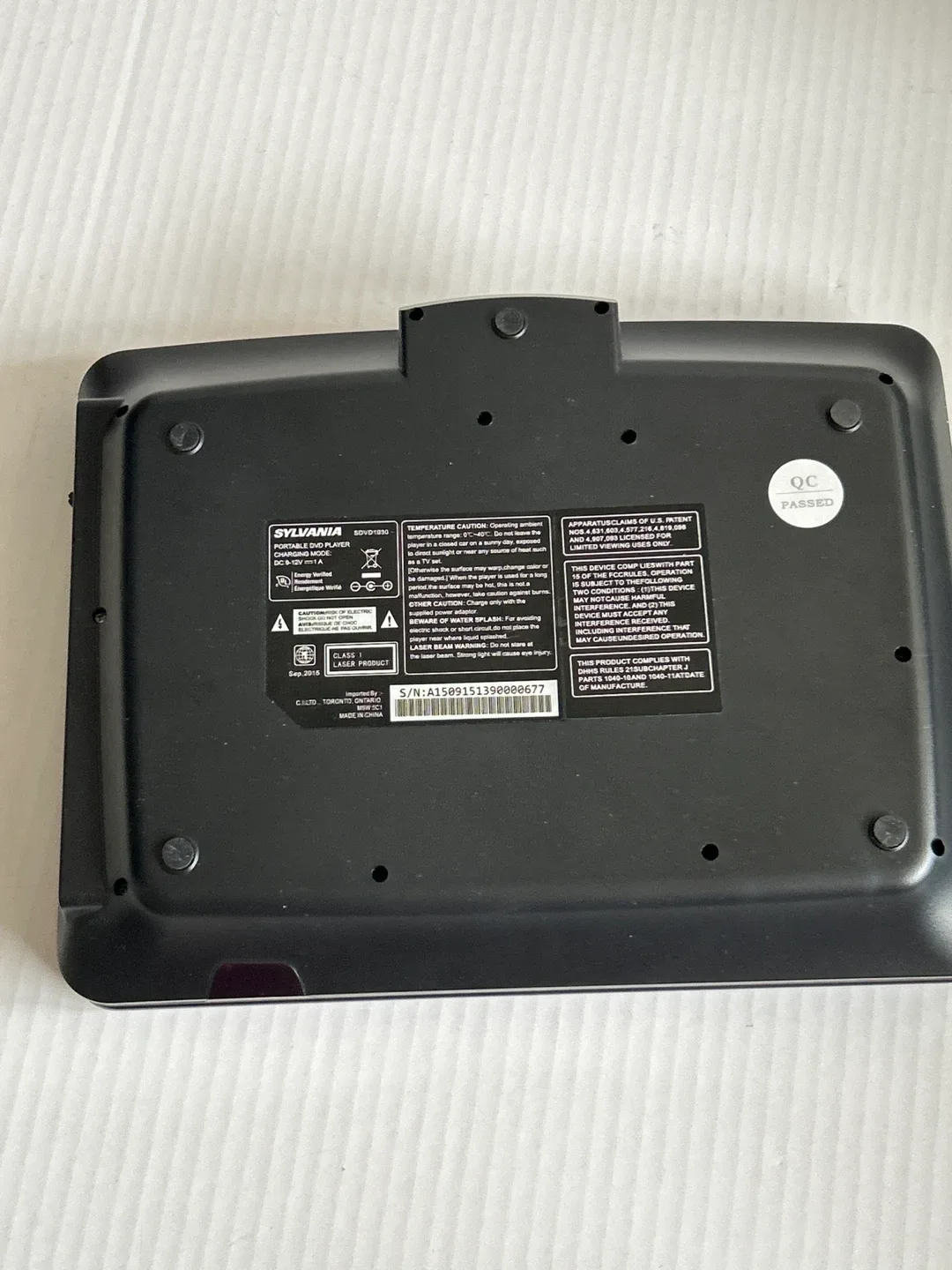 Sylvania SDVD1030 Portable DVD Player image indicator(7)