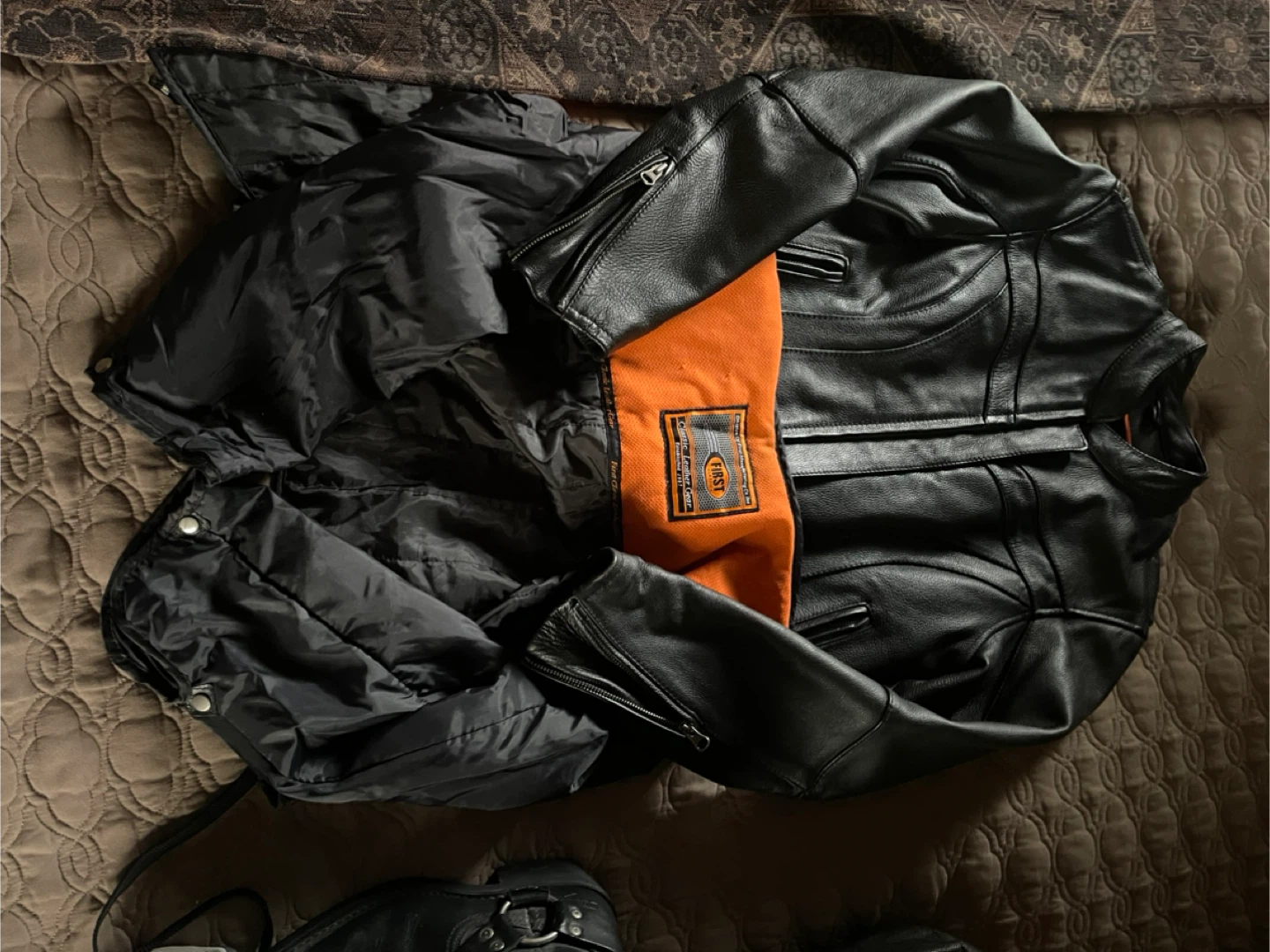 First Classic Leather Gear Motorcycle Jacket - photo 4