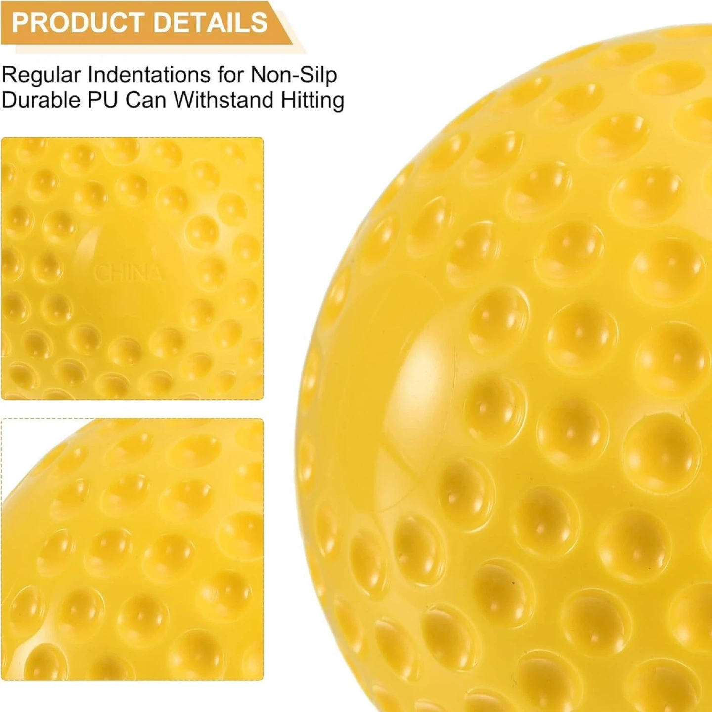 12-Inch Yellow Pitching Machine Softball - photo 3
