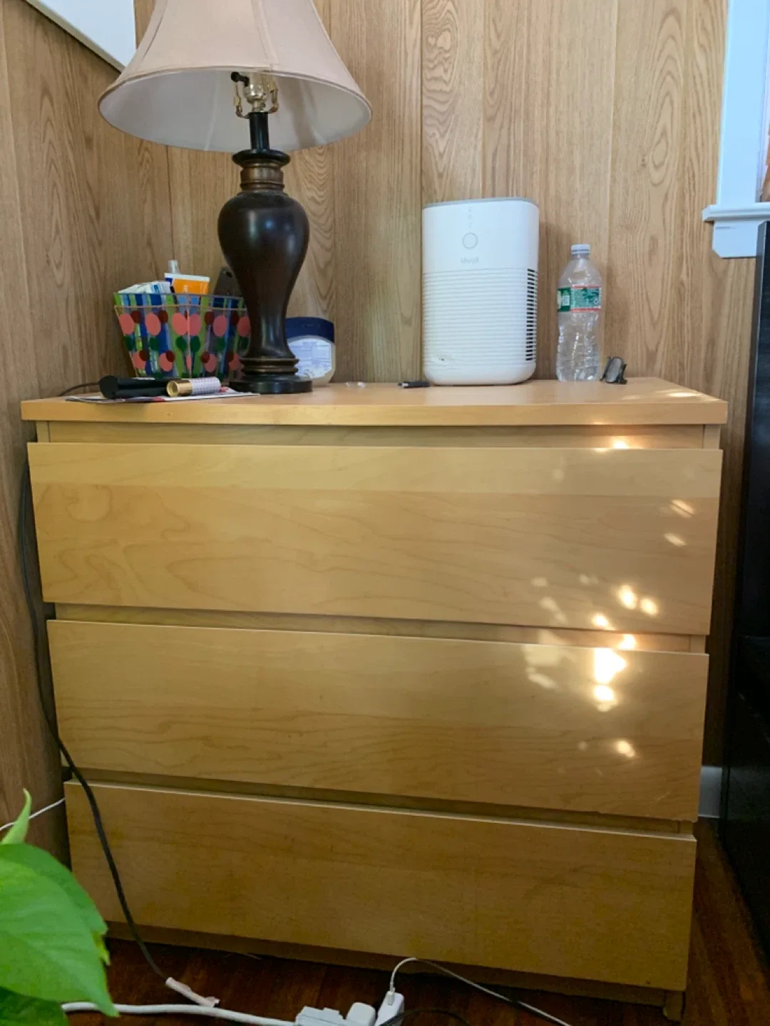 Wooden 3-Drawer Dresser