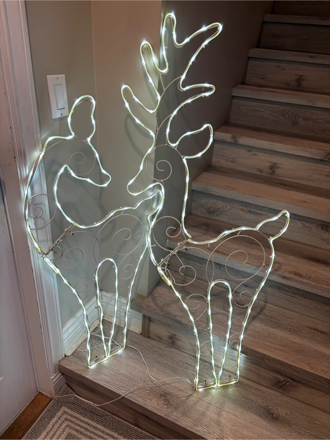 Lighted Metal Reindeer Christmas Decorations - photo 2