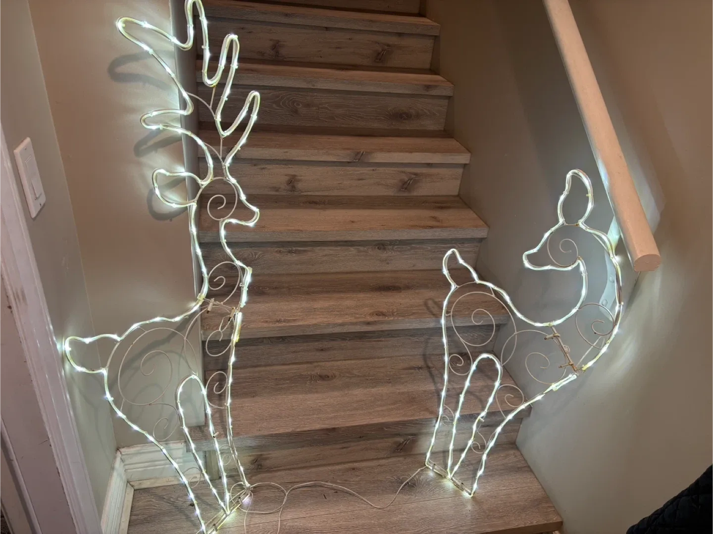 Lighted Metal Reindeer Christmas Decorations image indicator(7)