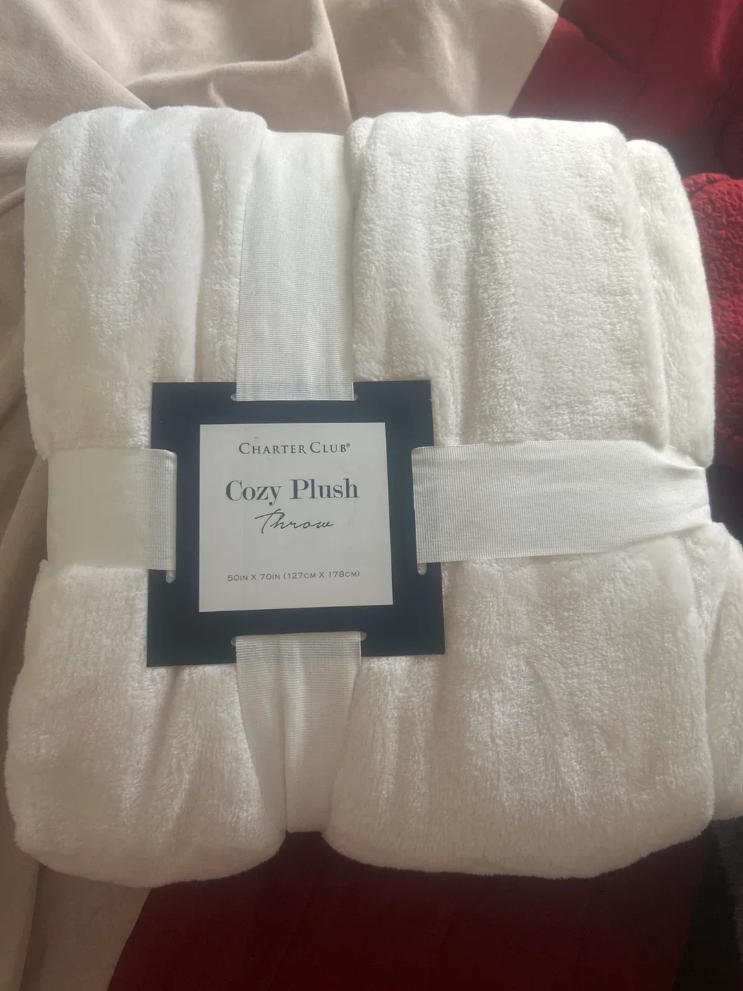 Charter Club Cozy Plush Throw - 50x70 White image indicator(3)