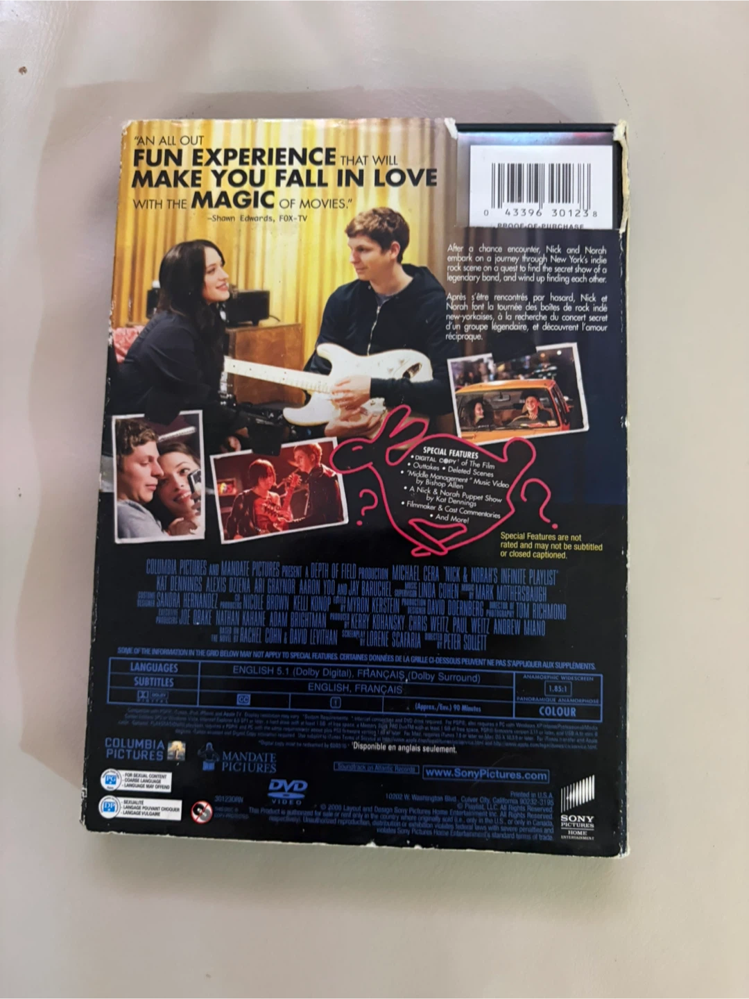Nick & Norah's Infinite Playlist DVD - photo 2