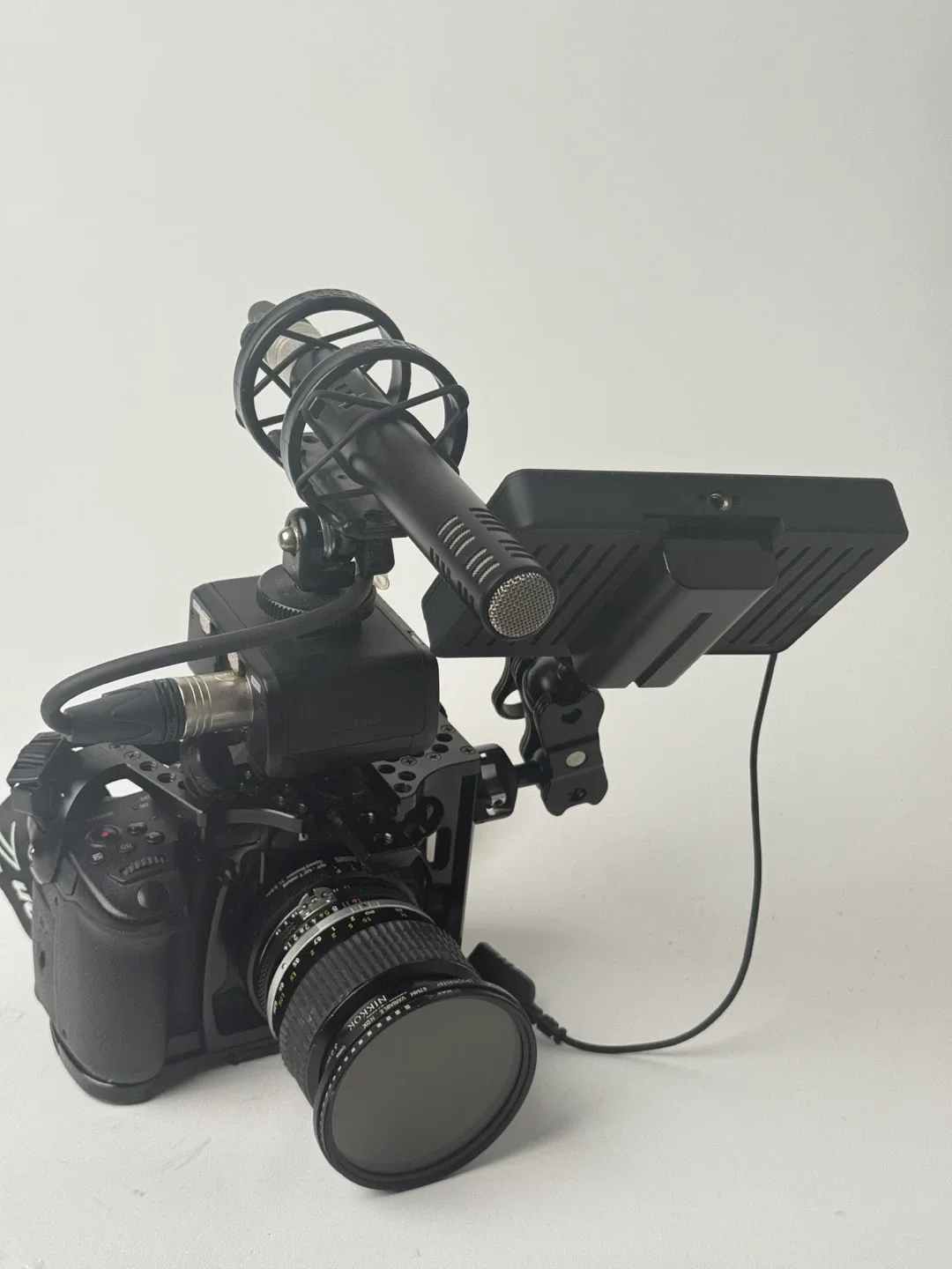 Panasonic GH5 Camera Set up with monitor, audio, mic. lens extra