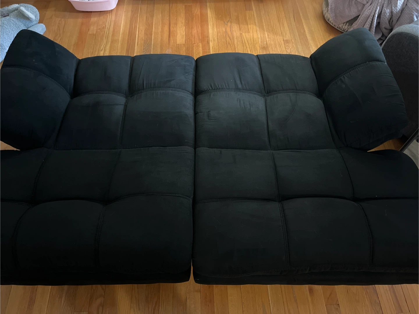 Black Futon Couch - photo 4
