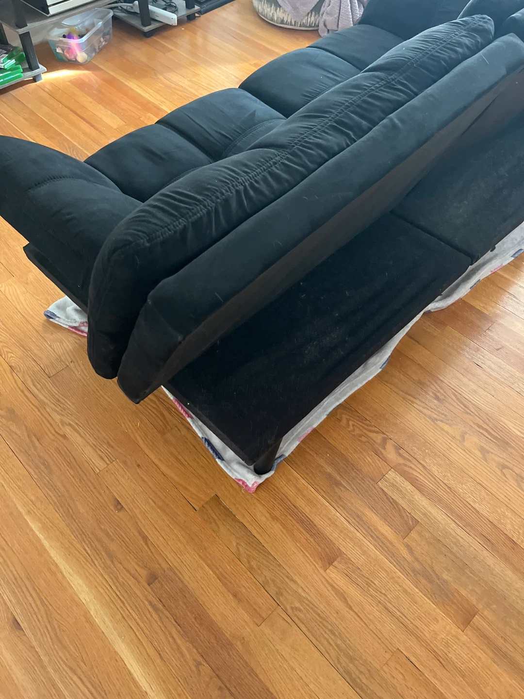 Black Futon Couch - photo 2