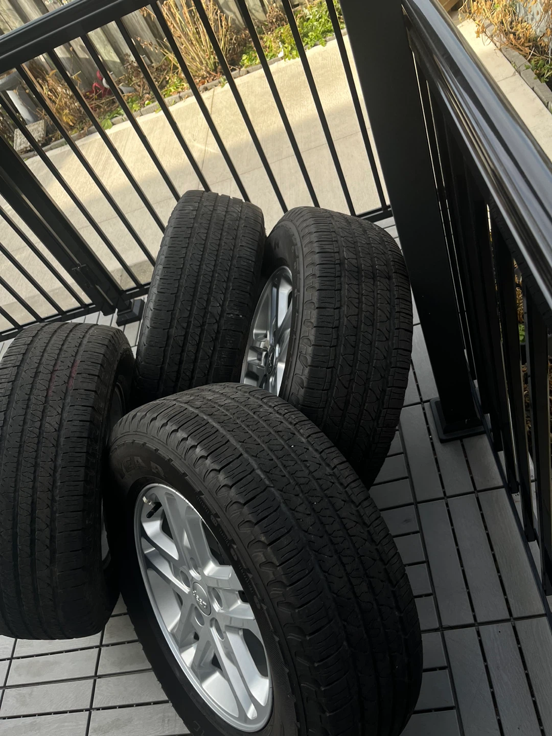 OEM Jeep Mopar Wheels w GoodYear Fortera Tires DOT 2023 - photo 3