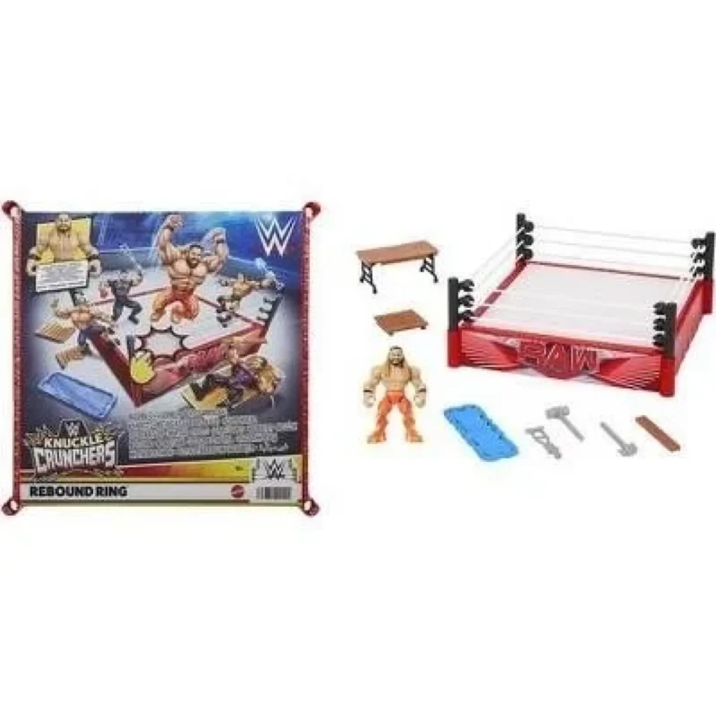 WWE Knuckle Crunchers Rebound Ring Playset