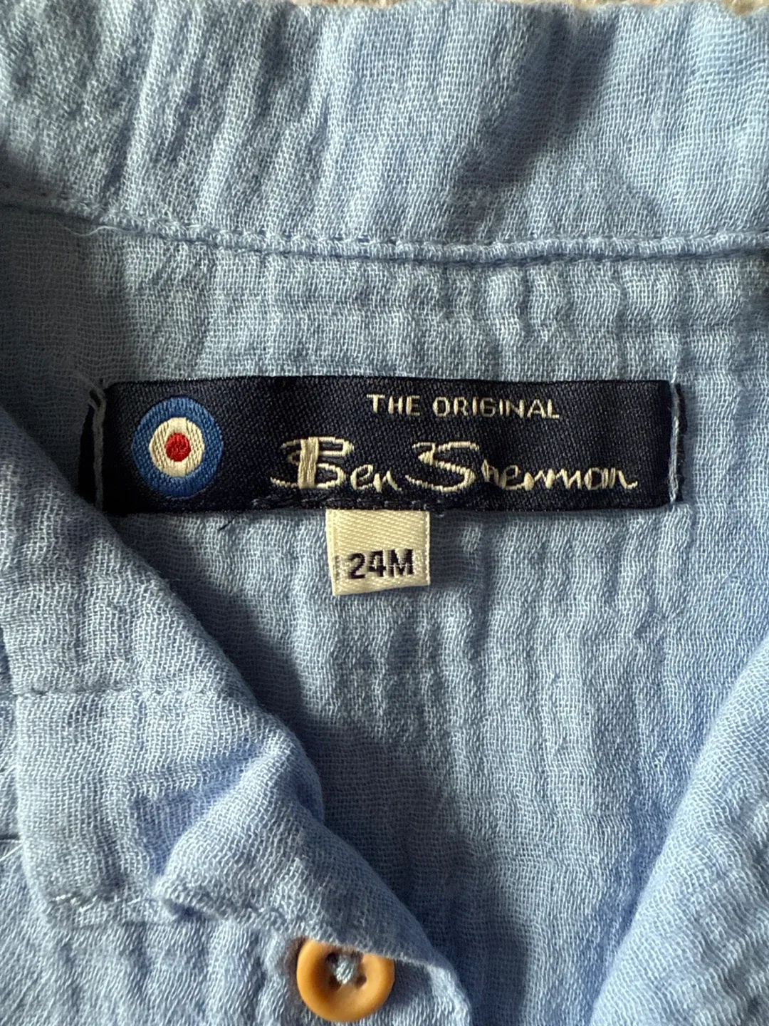 Ben Sherman 24M Baby Blue Shirt - New with Tags! image indicator(2)