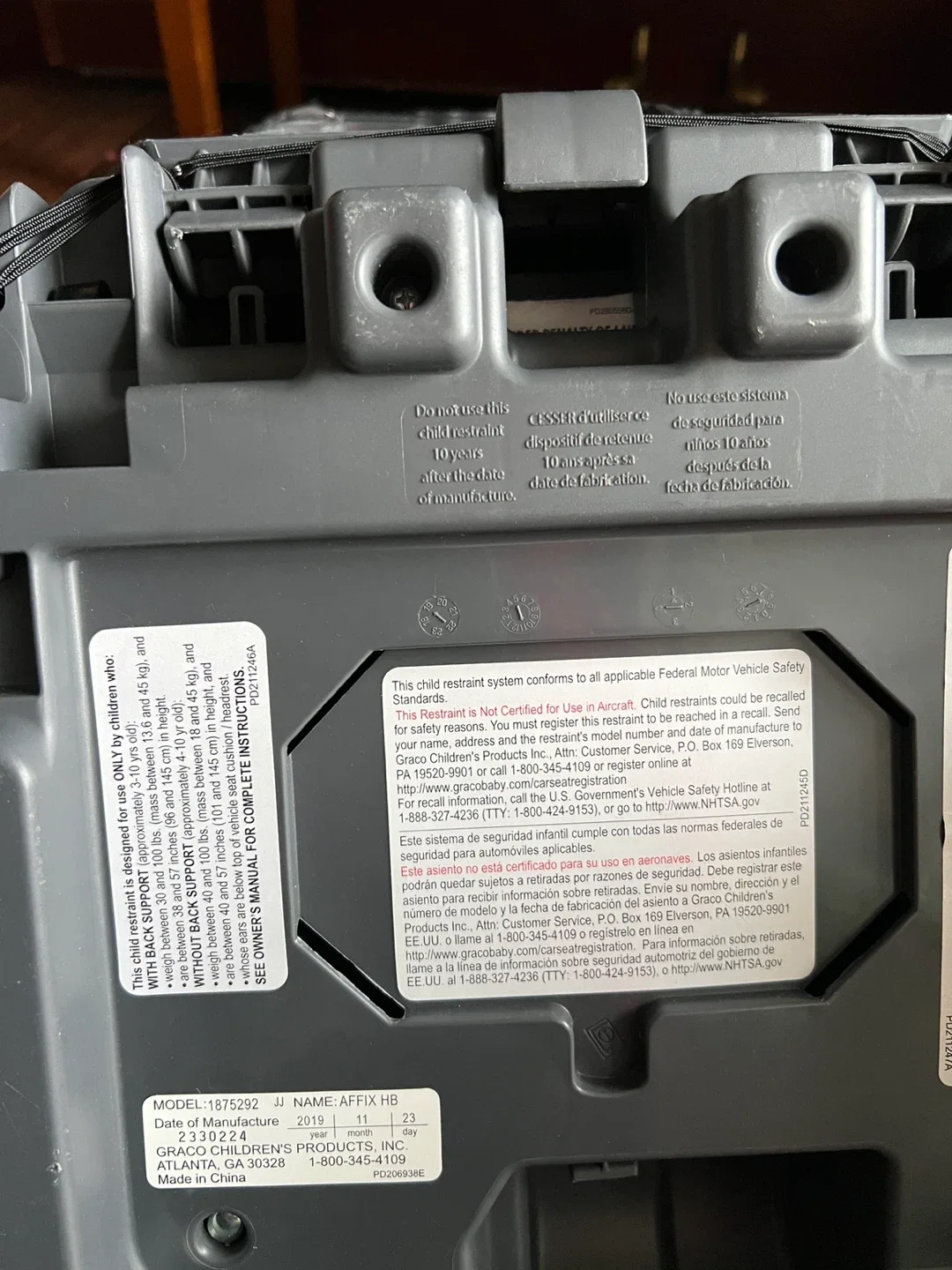 Graco Affix HB Booster Car Seat image indicator(2)