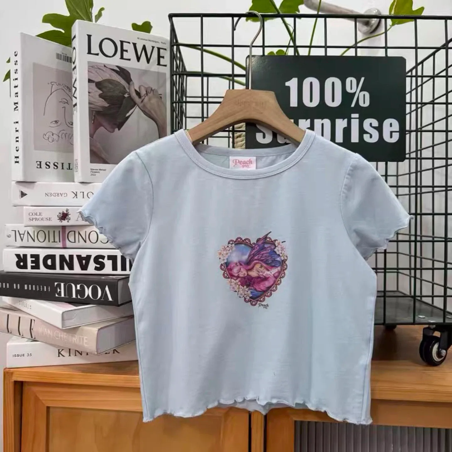 New Peach Girl XS Blue Tee