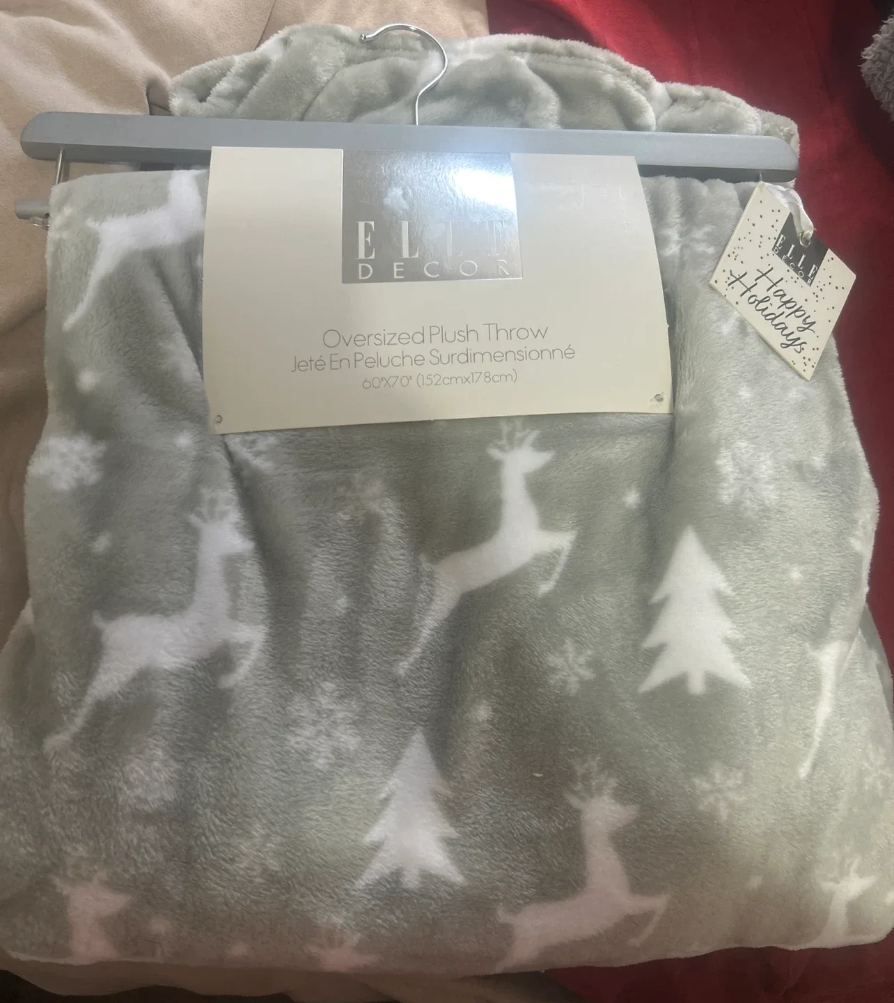 ELLE Decor Oversized Plush Throw Blanket 60x70